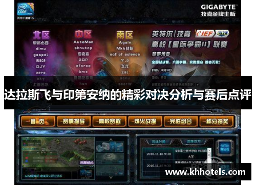 达拉斯飞与印第安纳的精彩对决分析与赛后点评